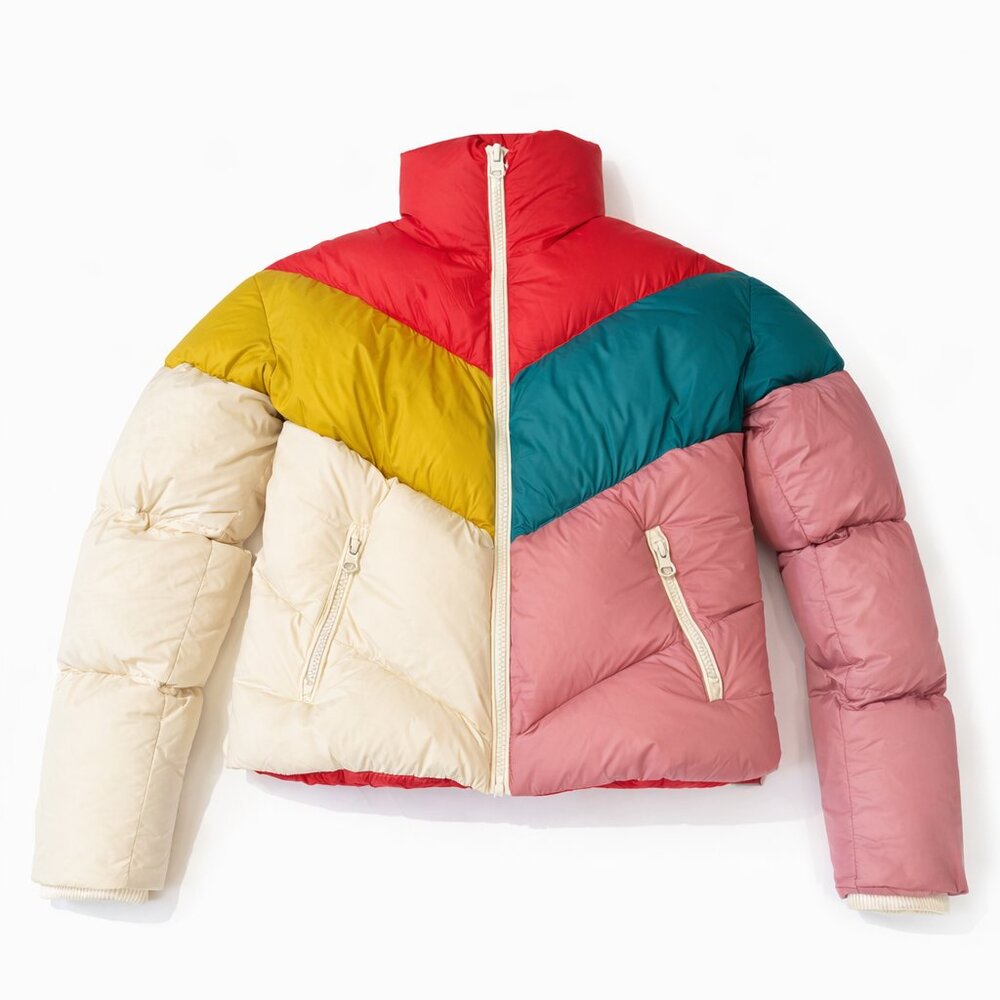 Marine Layer Archive Colorblock Puffer Jacket